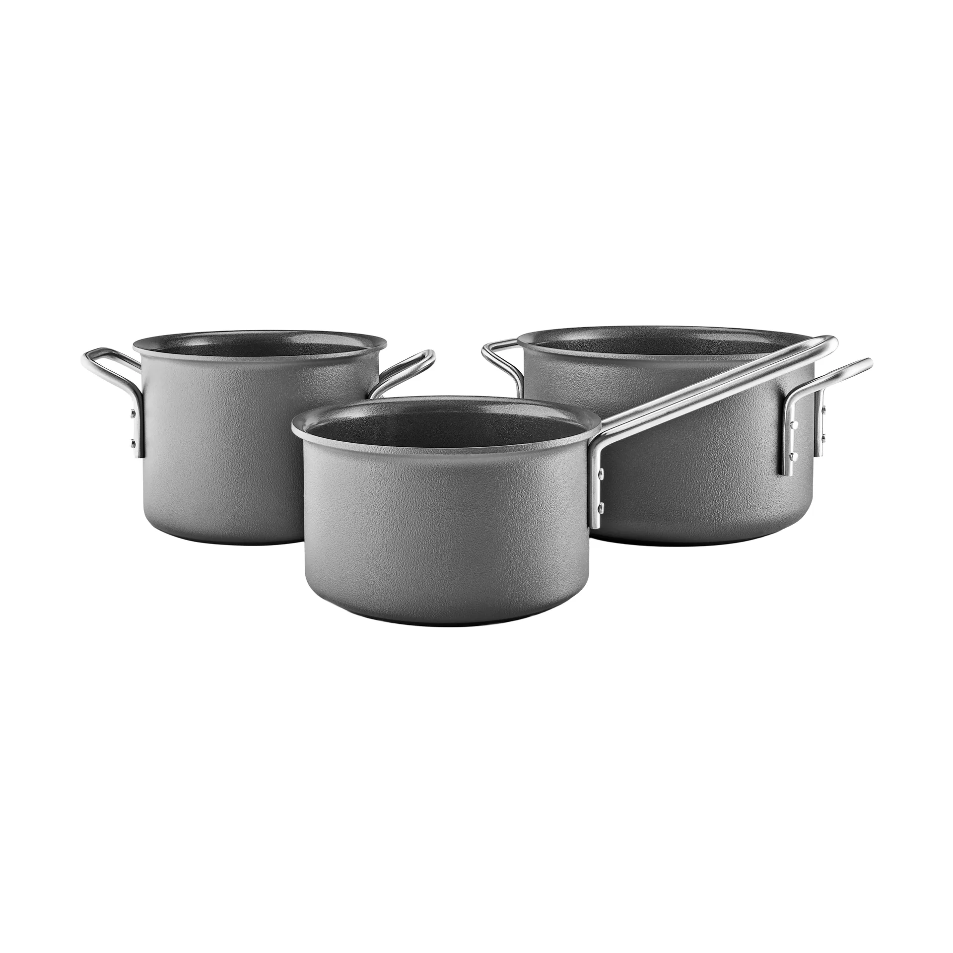 Eva Trio Grey Line braadset, 3 delen Eva Solo
