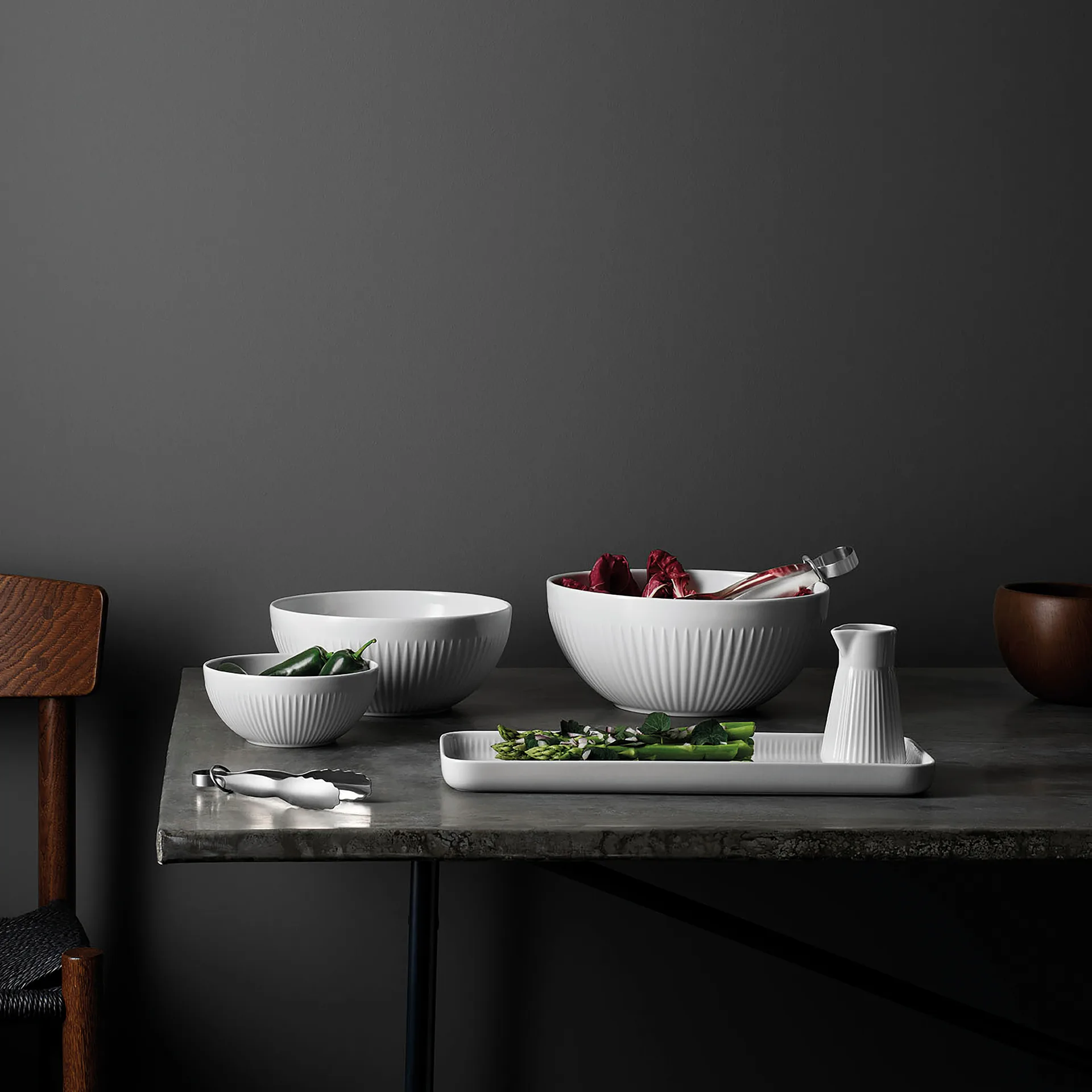 Eva Trio Legio Nova serveerschotel rechthoekig, wit Eva Solo