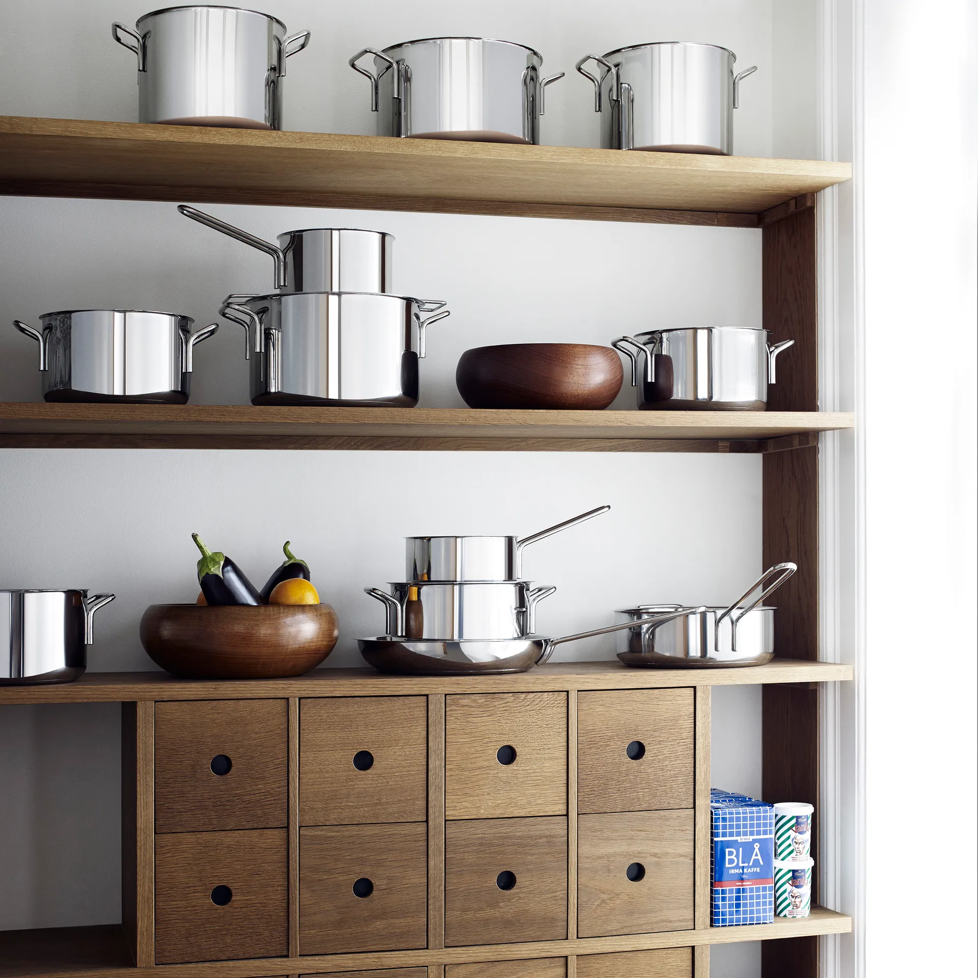 Eva Trio roestvrij staal collection box, 4-pack Eva Solo