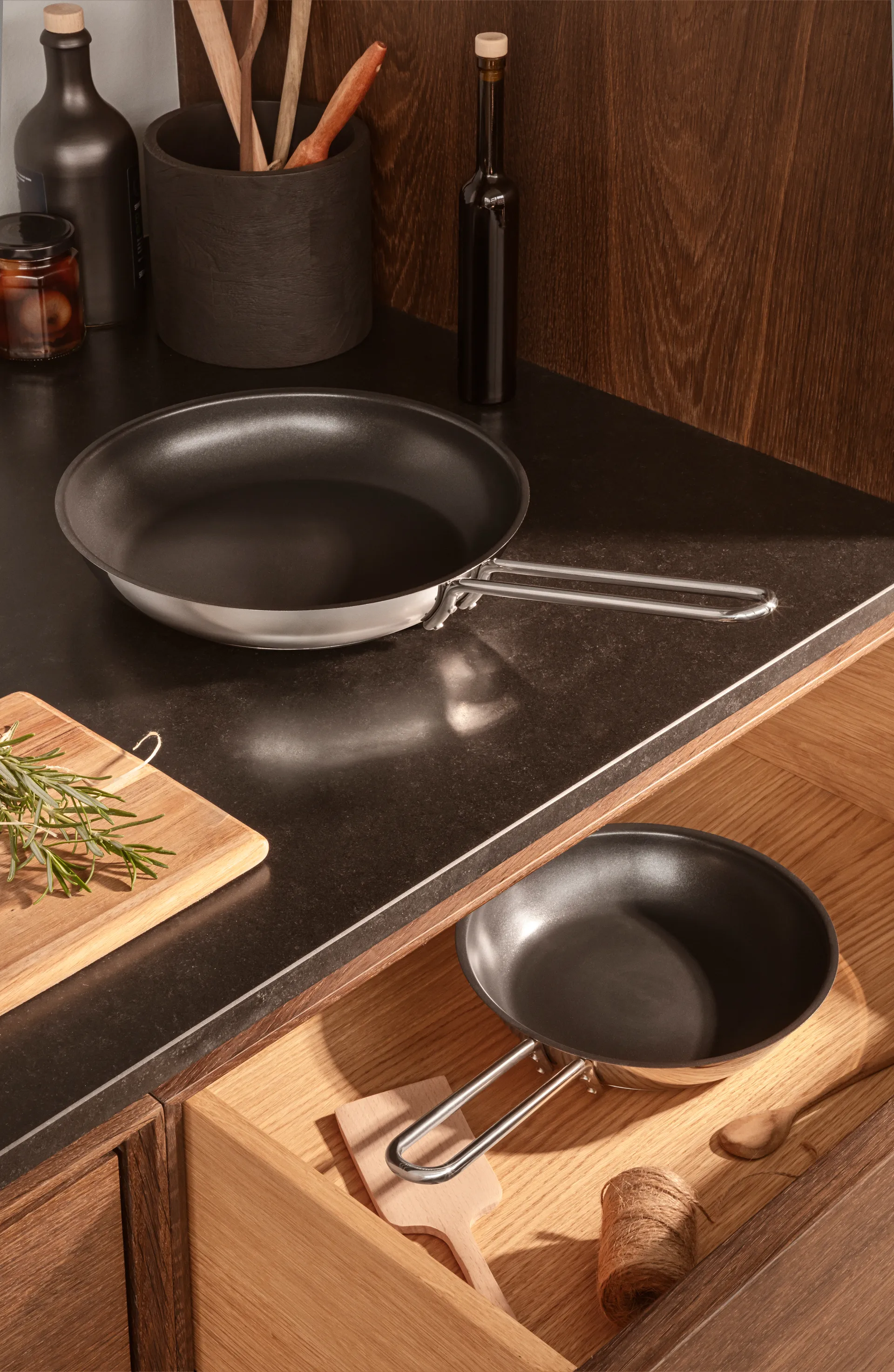 Eva Trio RVS Slip-Let koekenpan, 20 cm Eva Solo