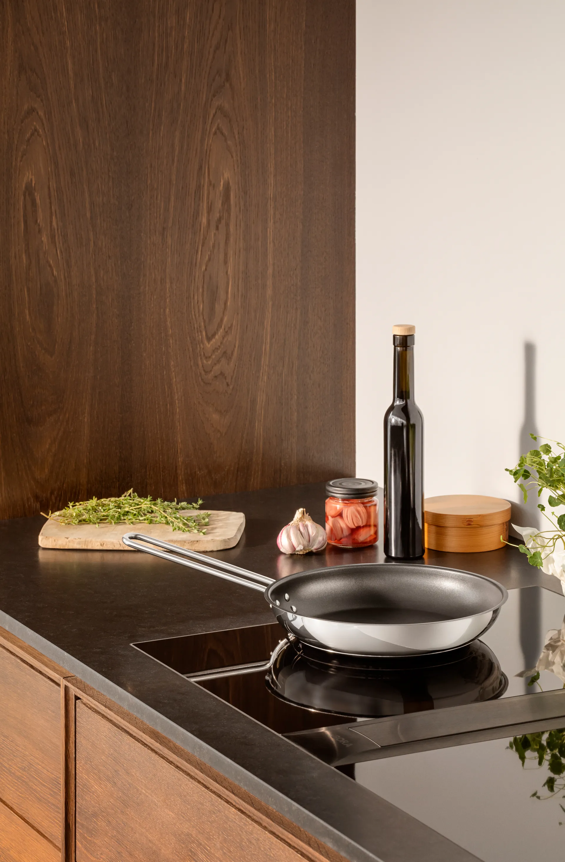 Eva Trio RVS Slip-Let koekenpan, 24 cm Eva Solo