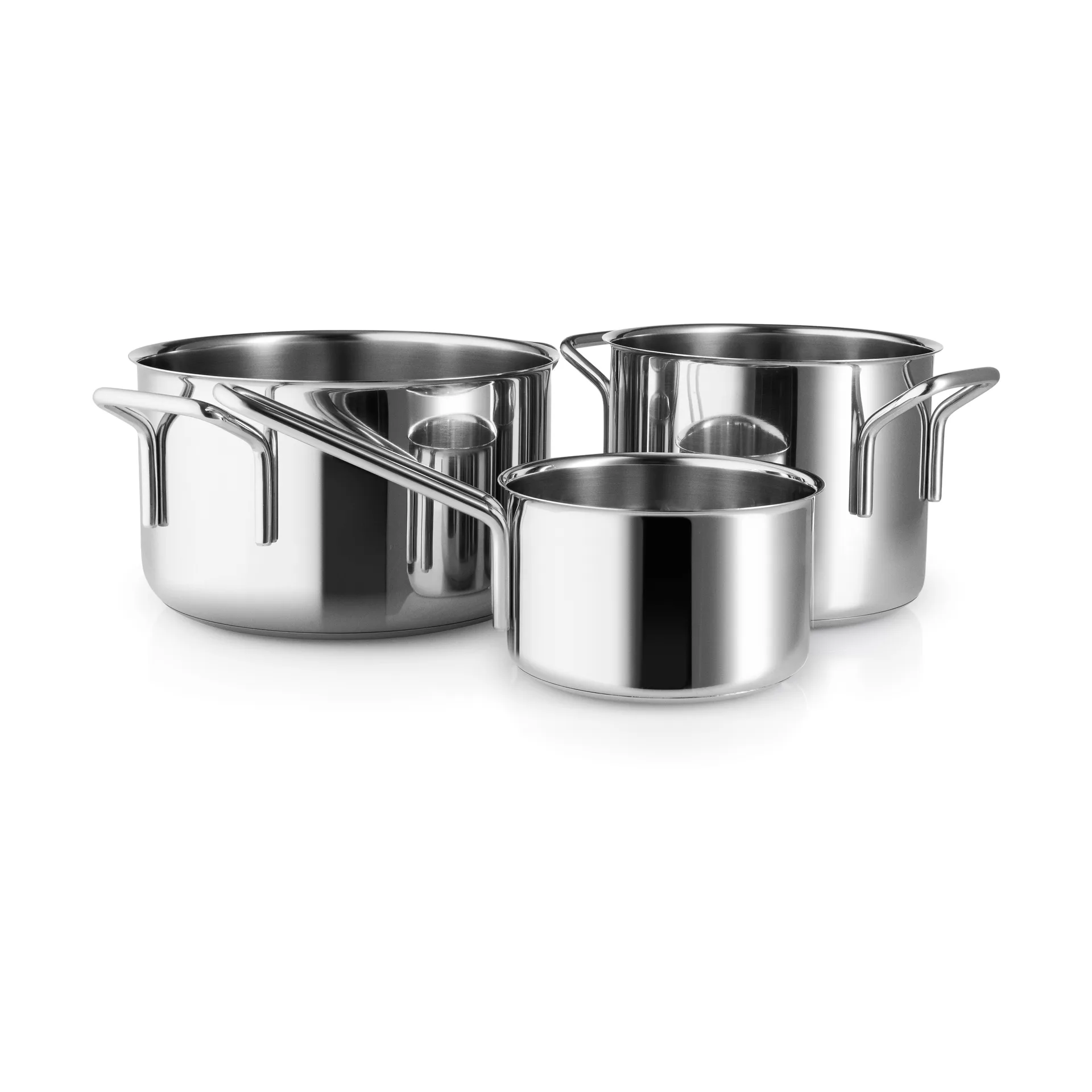 Eva Trio Stainless Steel pannenset 3-delig, Roestvrij staal Eva Solo