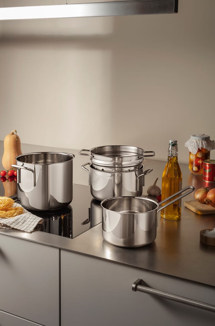 Eva Trio Stainless Steel pannenset 4-delig, Roestvrij staal Eva Solo