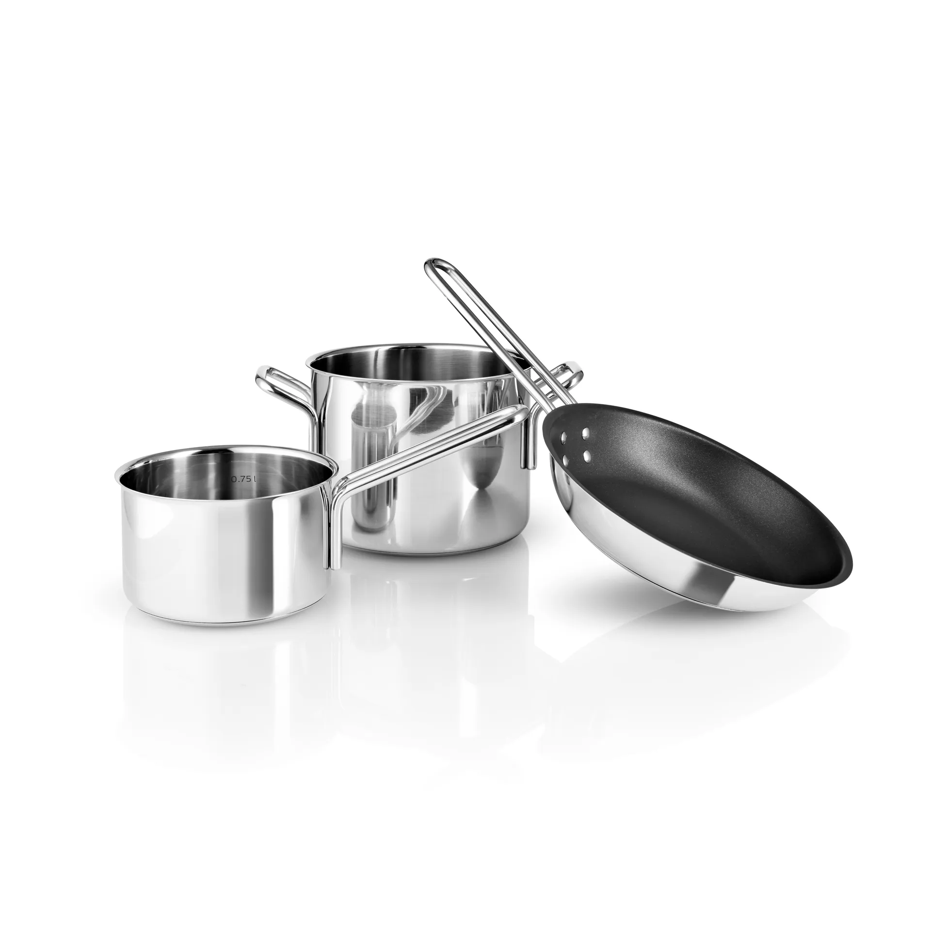 Eva Trio Stainless Steel starter 3-delig, Roestvrij staal Eva Solo