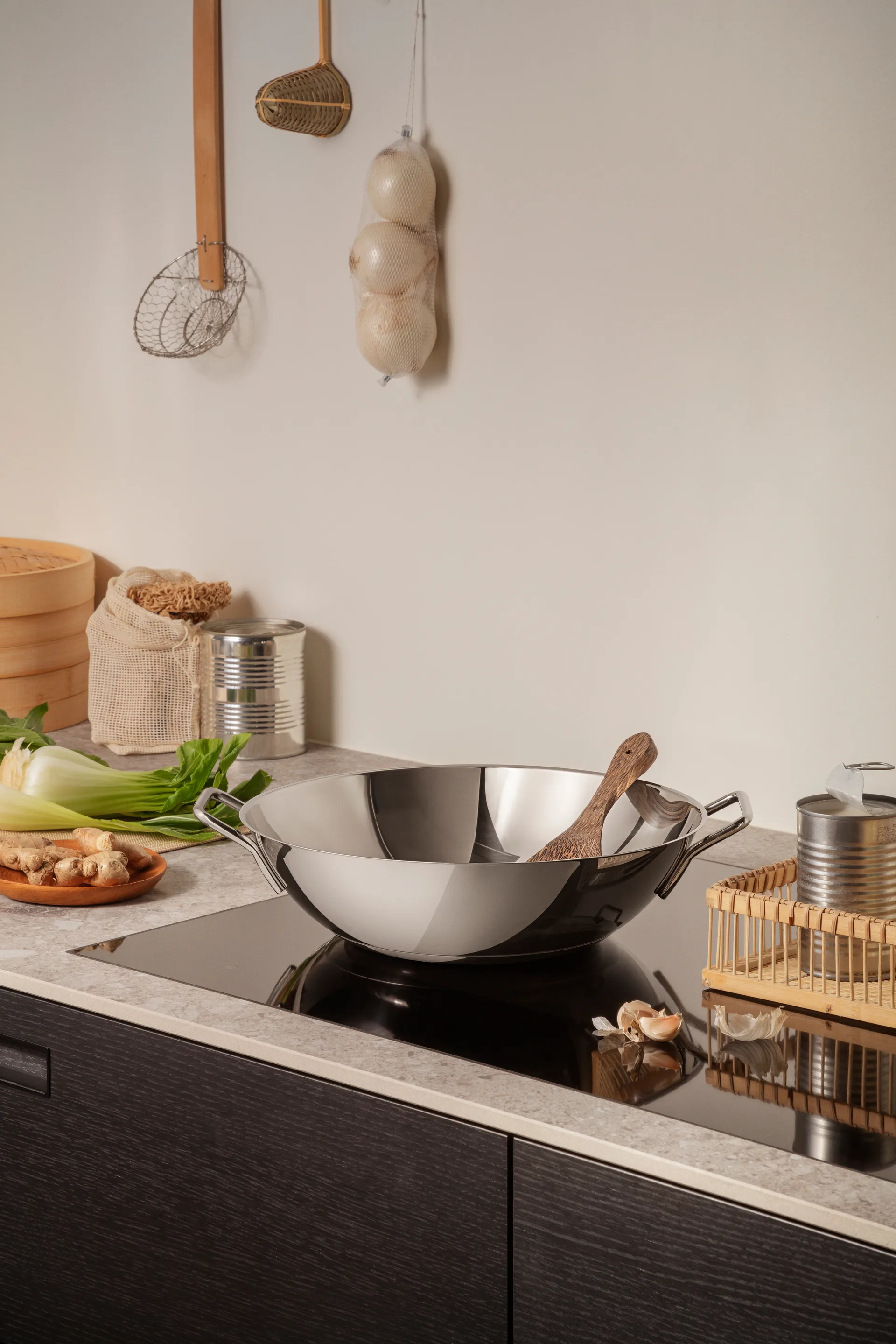 Eva Trio Stainless Steel wokpan, 5 l Eva Solo