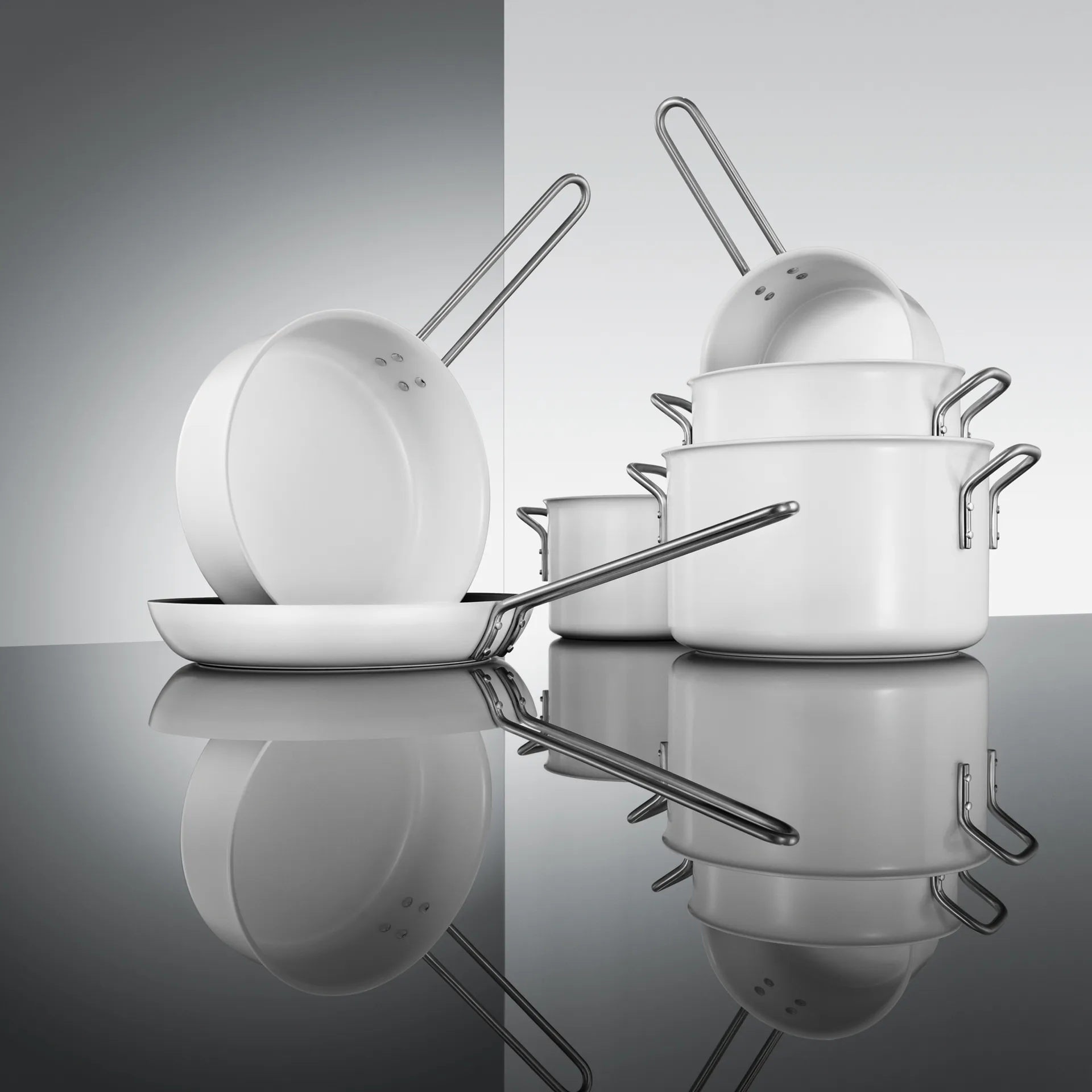 Eva Trio White Line  braadpan, 24 cm Eva Solo