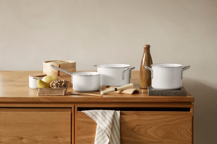 Eva Trio White Line Slip-Let keramische pan, 1,8 L Eva Solo
