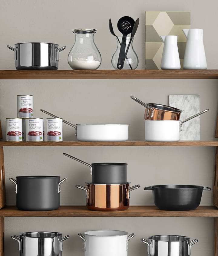 Eva Trio White Line Slip-Let keramische pan, 7 L Eva Solo