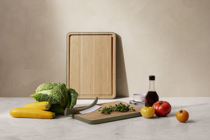 Green tool bamboe snijplank met goot , 39x28 cm Eva Solo