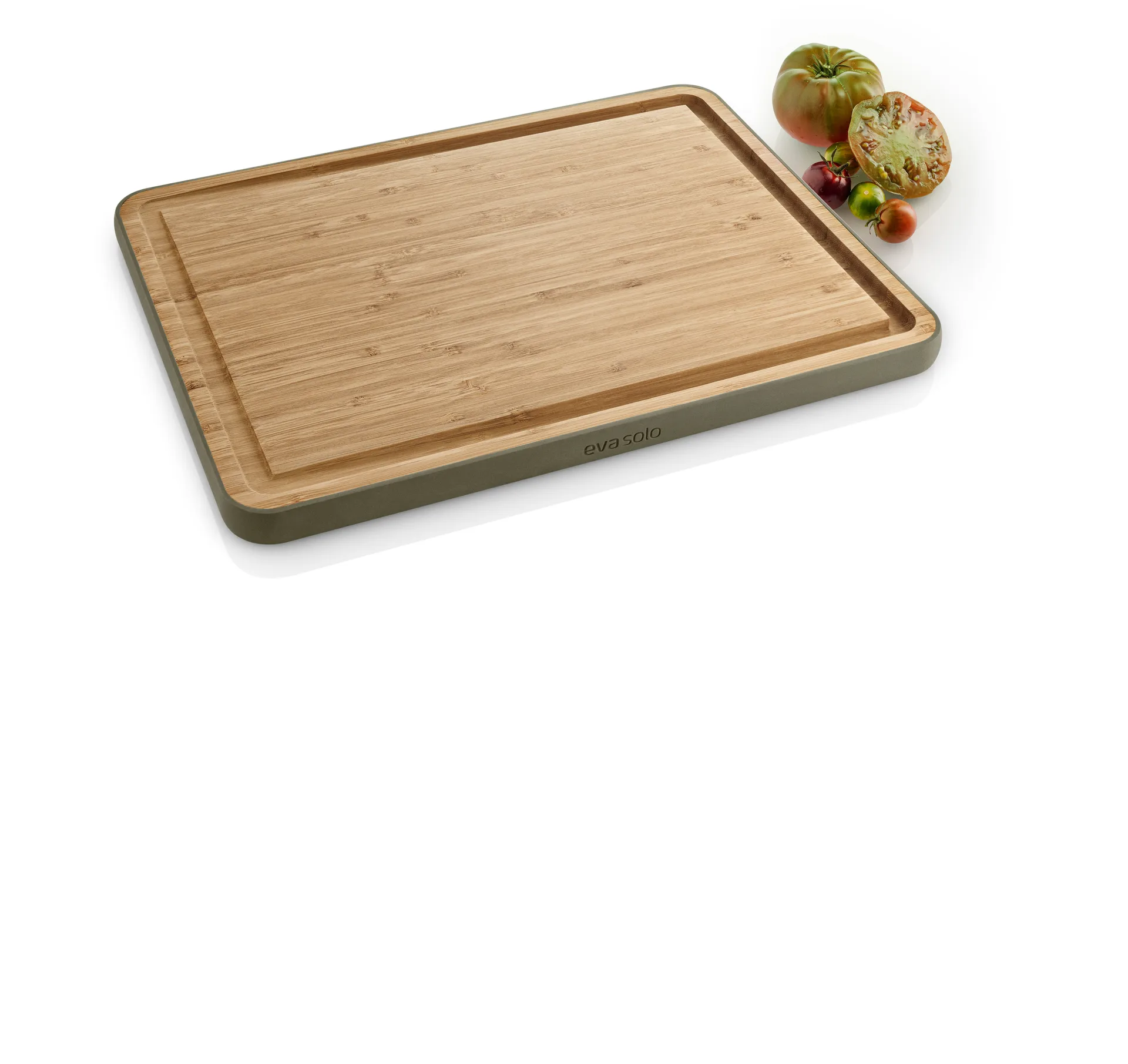 Green tool bamboe snijplank met goot , 39x28 cm Eva Solo