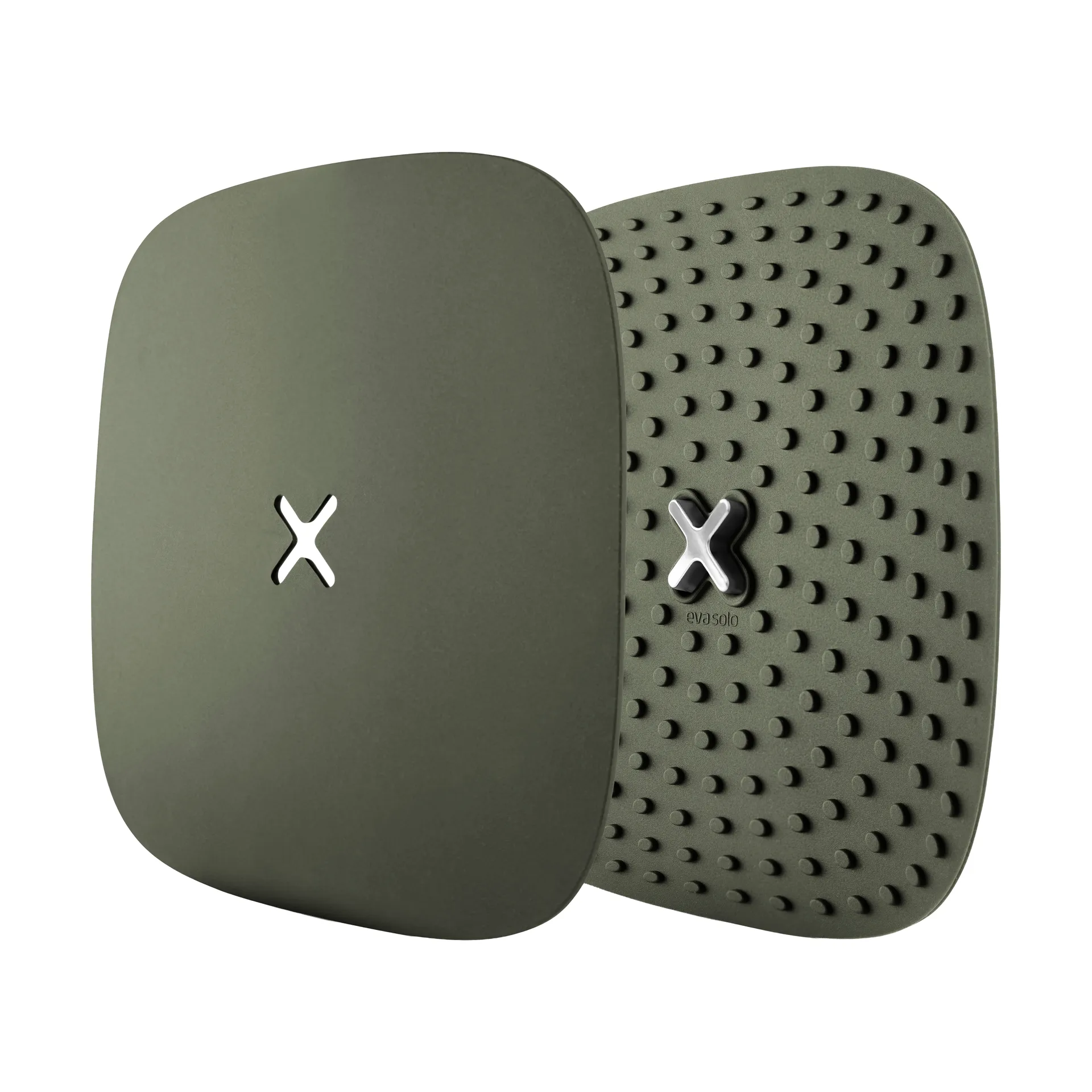 Green Tool pannenlappen met haak 18x18 cm 2-pack, Groen Eva Solo