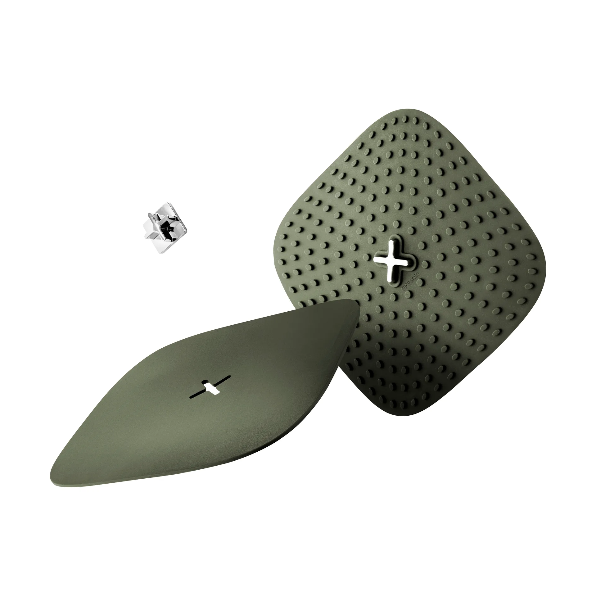 Green Tool pannenlappen met haak 18x18 cm 2-pack, Groen Eva Solo