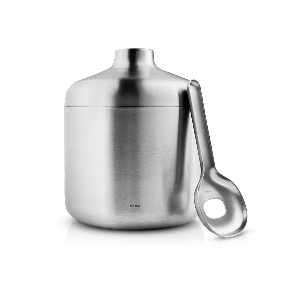 Liquid lounge ijsemmer met lepel 1,4 l, Brushed steel Eva Solo