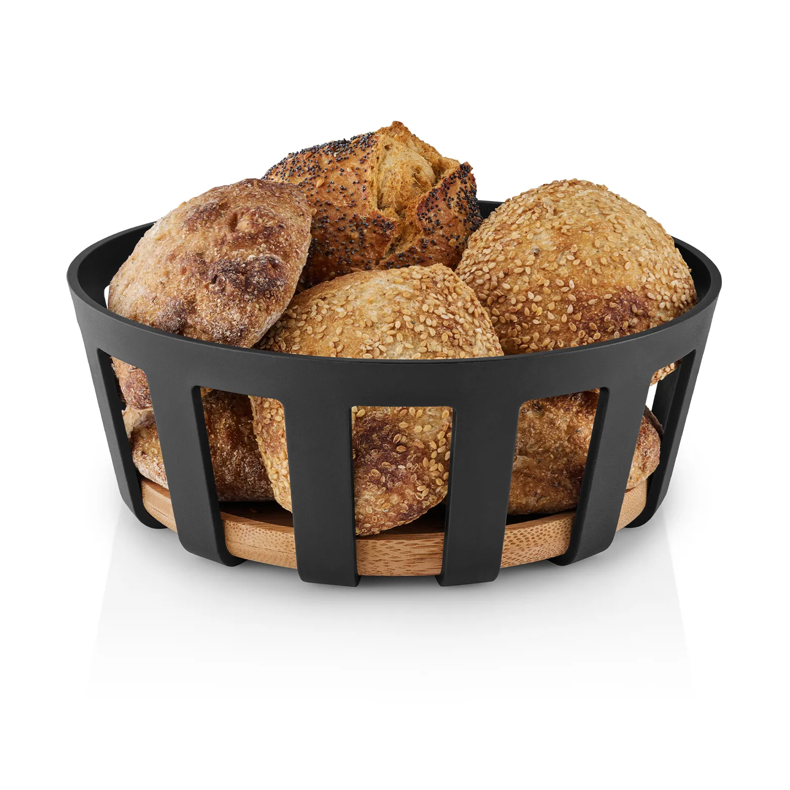Nordic kitchen broodmand, Zwart, large, Ø24,5 cm Eva Solo