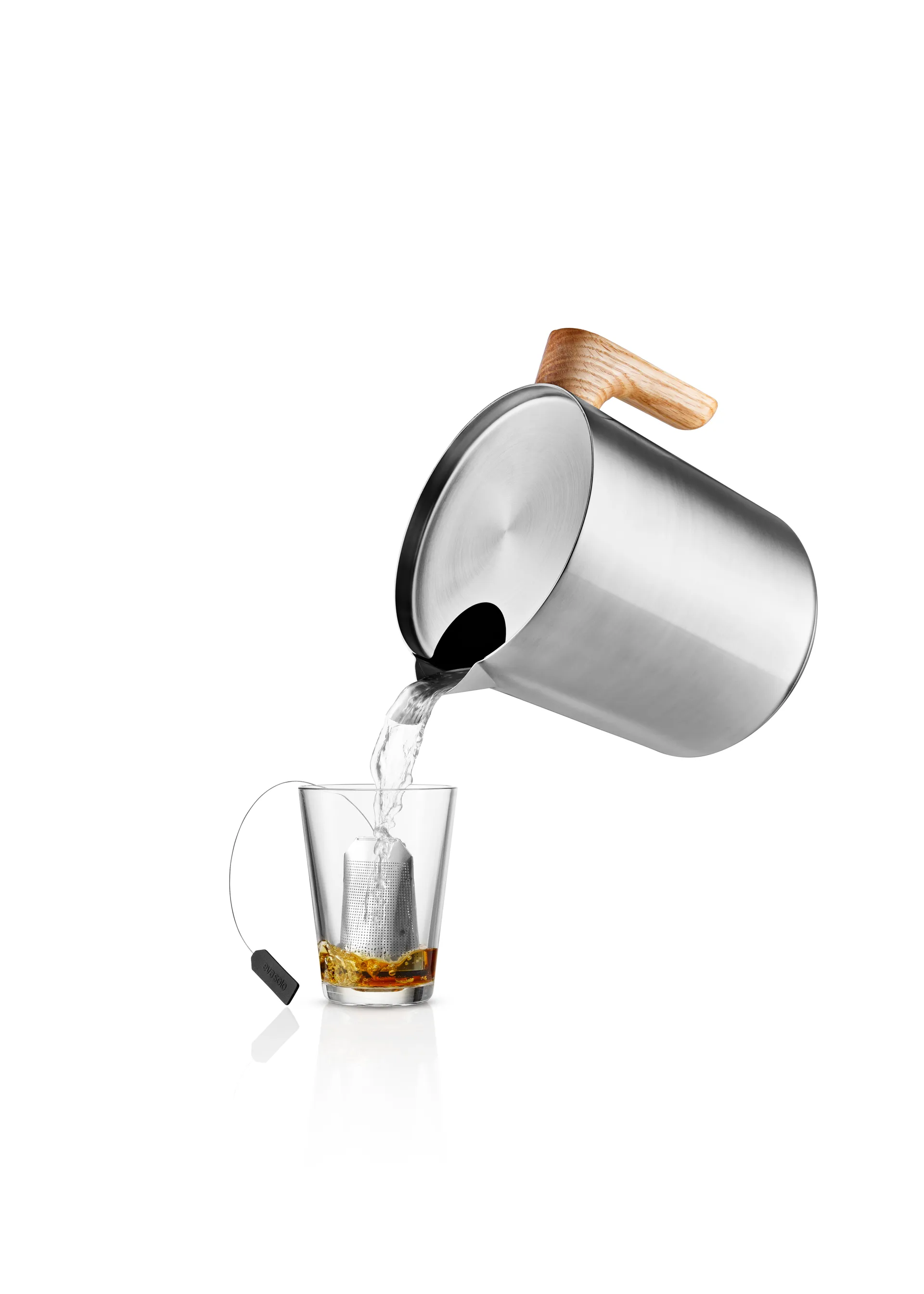 Nordic kitchen inductiekan 1 L, Geborsteld staal Eva Solo