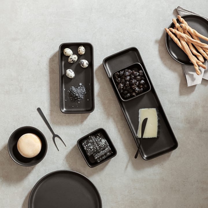 Nordic Kitchen vierkante kom, Zwart Eva Solo