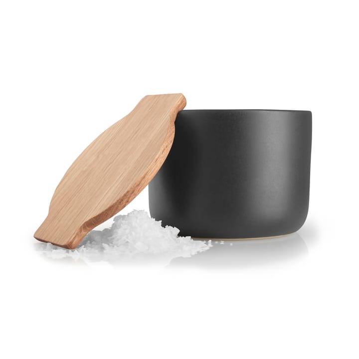 Nordic Kitchen zoutpot met deksel, Zwart Eva Solo