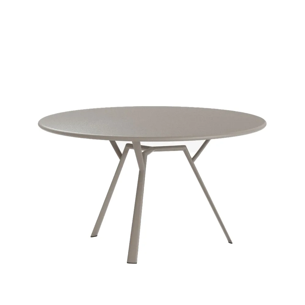Radice Quadra Ronde tafel, pearly gold Fast
