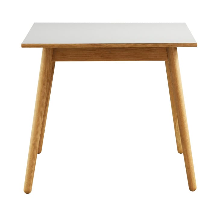 C35A eettafel 82x82 cm - Light grey-oak nature lacquered - FDB Møbler