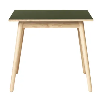 C35A eettafel 82x82 cm - Olive linoleum-oak nature waterbased laquer - FDB Møbler