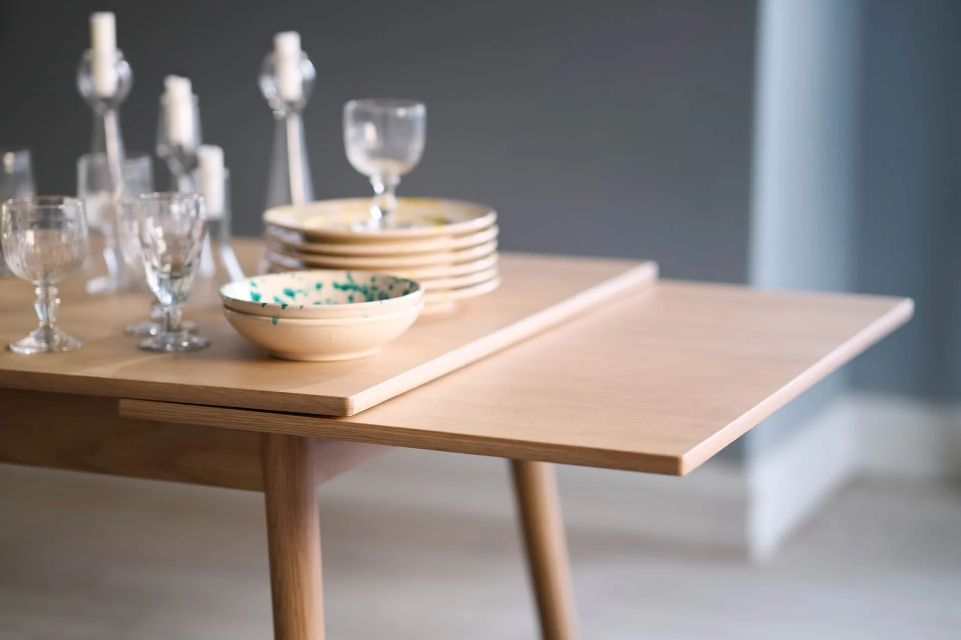 C35AH eettafel dutch extract 82x82 cm, Oak nature-oak nature lacquered FDB Møbler