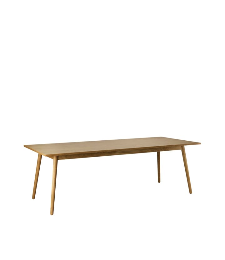 C35C eettafel 95x220 cm, Oak nature-oak nature lacquered FDB Møbler