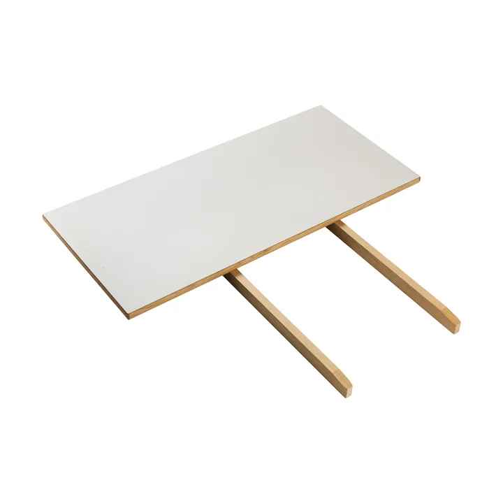 C35S inlegblad 95x45 cm - Light grey linoleum-oak nature waterbased laquer - FDB Møbler