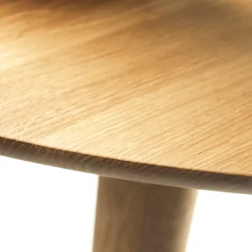 C62E Bjørk eettafel met 2 verlengbladen - Massief eiken geolied - FDB Møbler