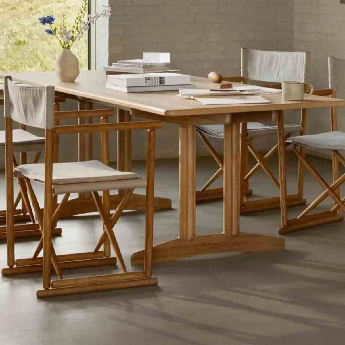 C64 Shaker eettafel 90x180 cm, Oak nature oiled FDB Møbler