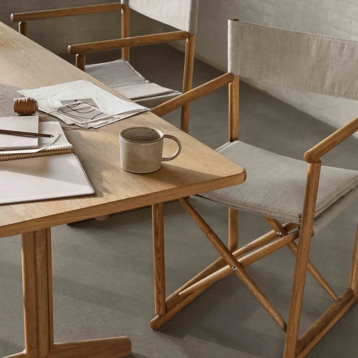 C64 Shaker eettafel 90x180 cm, Oak nature oiled FDB Møbler