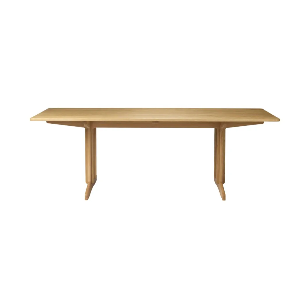 C64 Shaker eettafel 90x220 cm, Oak nature oiled FDB Møbler