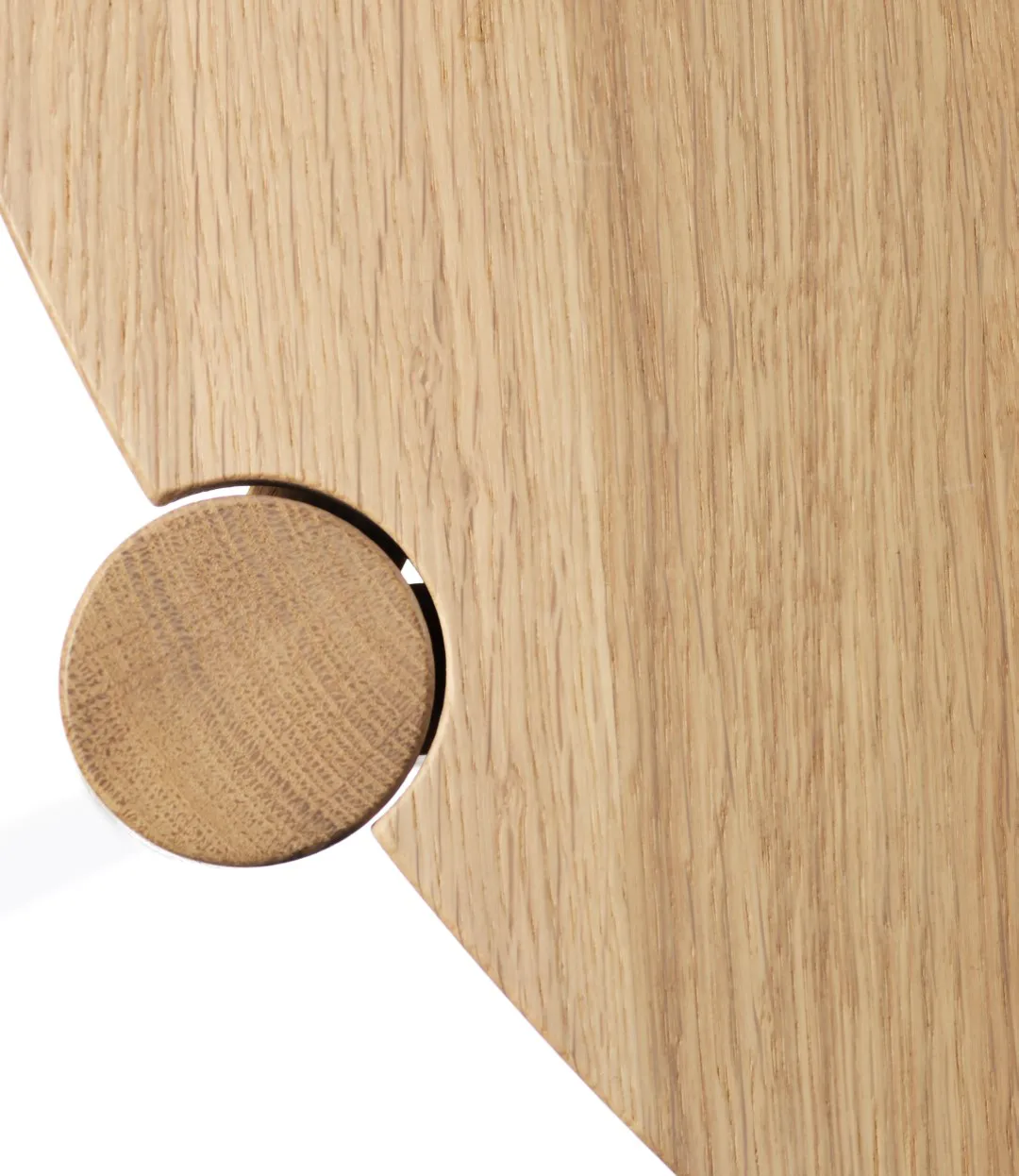 D102 Søs salontafel Ø55 cm, Oak nature lacquered FDB Møbler