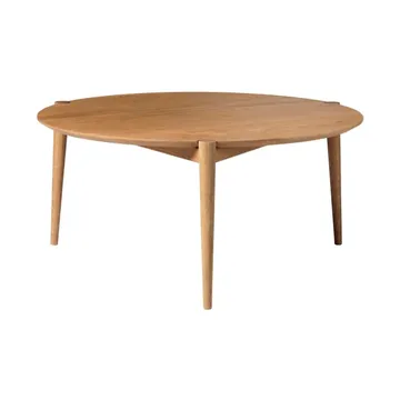 D102 Søs salontafel Ø85 cm - Massief eiken geolied - FDB Møbler
