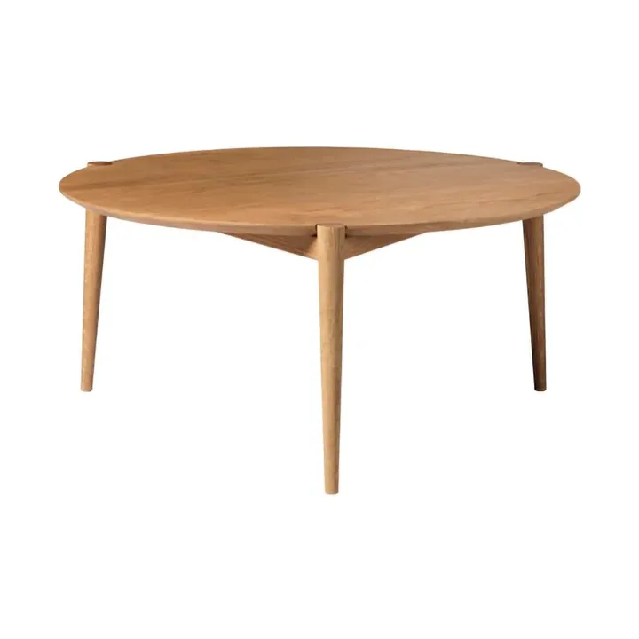 D102 Søs salontafel Ø85 cm - Massief eiken geolied - FDB Møbler