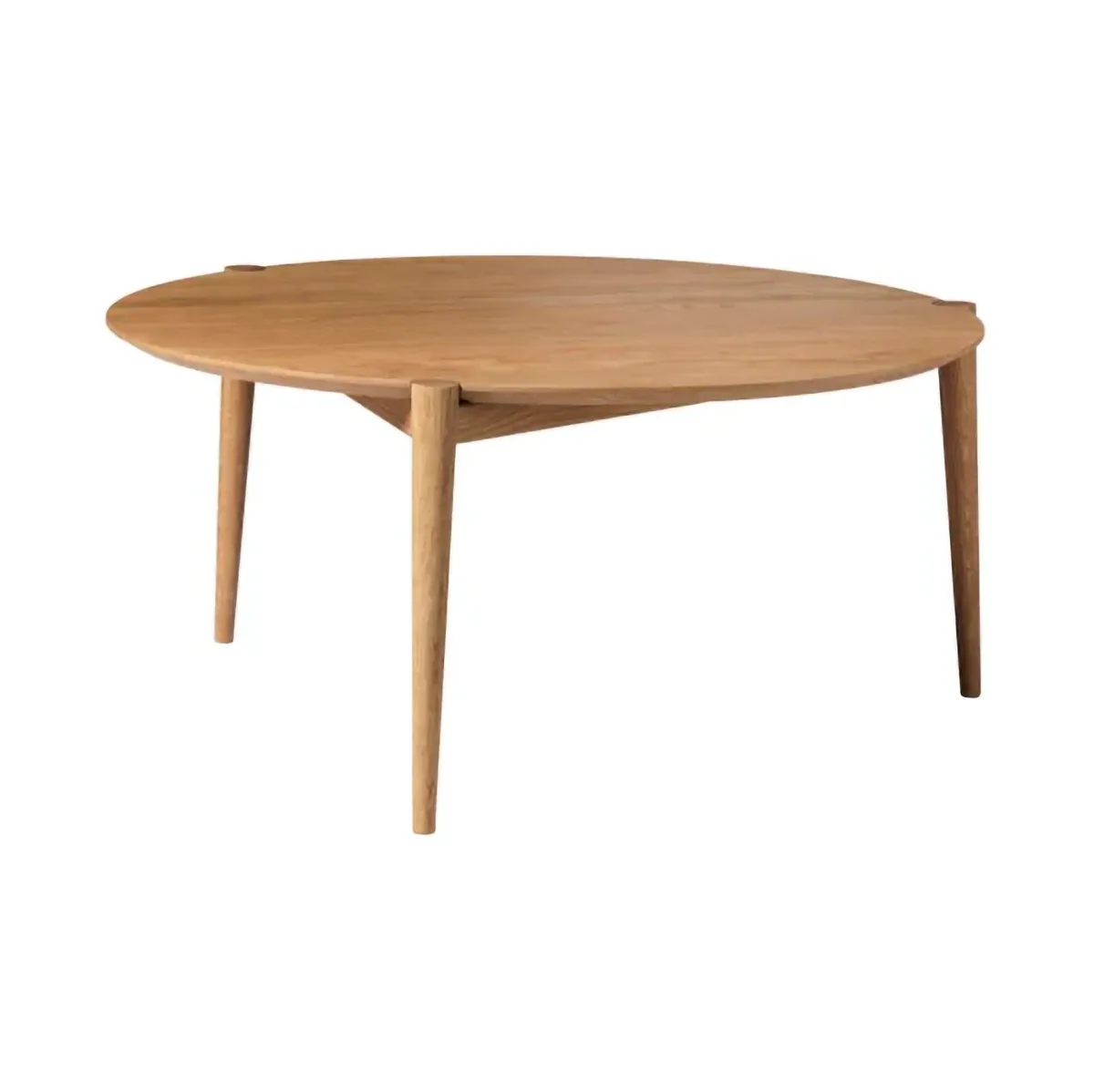 D102 Søs salontafel Ø85 cm, Massief eiken geolied FDB Møbler