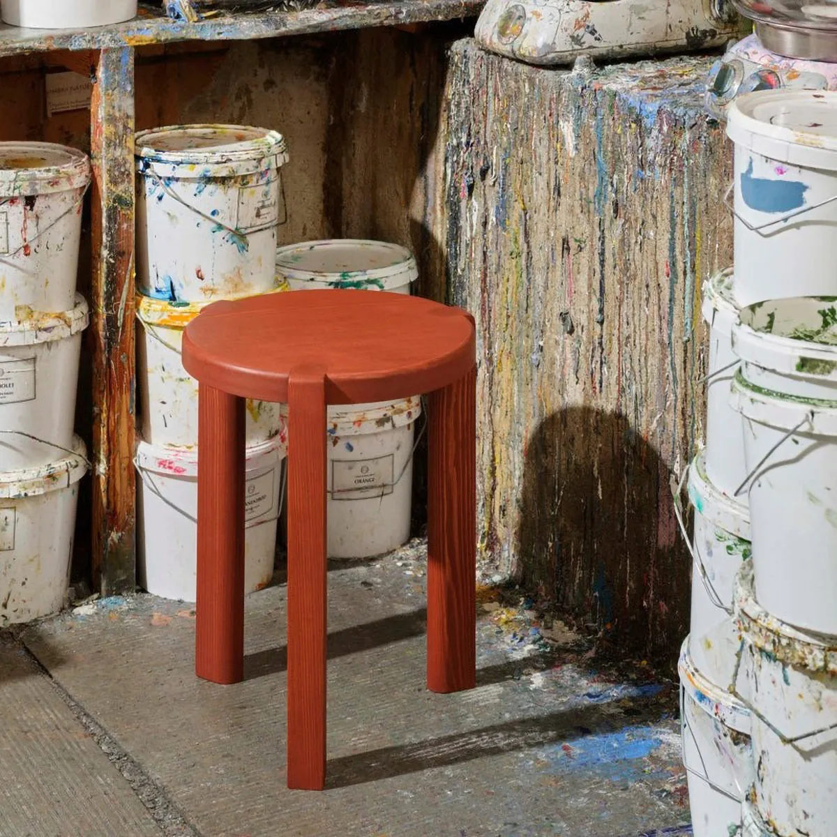 D108 Ragnesminde bijzettafel Ø35 cm, Carmine red FDB Møbler