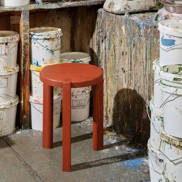 D108 Ragnesminde bijzettafel Ø35 cm - Carmine red - FDB Møbler