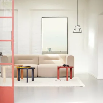 D108 Ragnesminde salontafel Ø48 cm - Carmine red - FDB Møbler