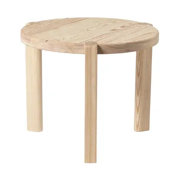 D108 Ragnesminde salontafel Ø48 cm - Grenen onbehandeld - FDB Møbler