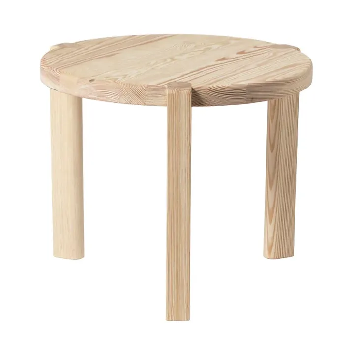 D108 Ragnesminde salontafel Ø48 cm - Grenen onbehandeld - FDB Møbler