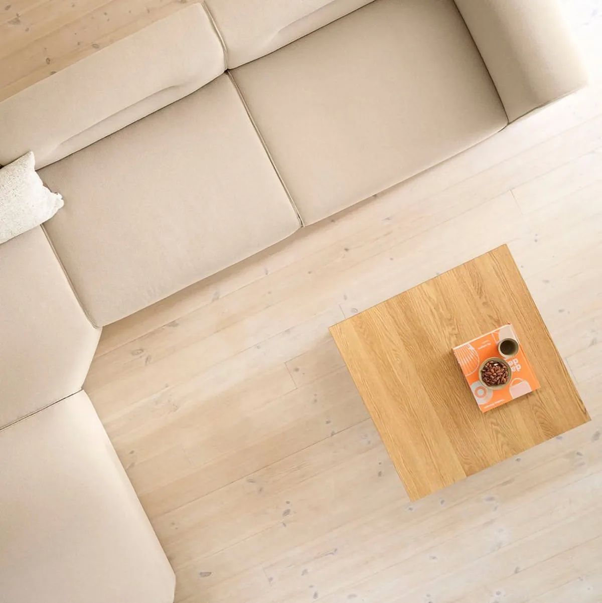 D33 salontafel 80x80 cm, Massief eiken geolied FDB Møbler