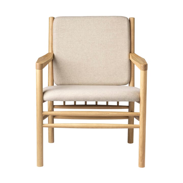 J147 Armchair lounge stoel - Oak nature lacquered-beige - FDB Møbler