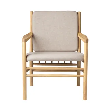 J147 lounge stoel - Eiken gelakt-beige - FDB Møbler