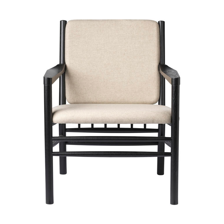 FDB Møbler J147 lounge stoel Oak black painted-beige
