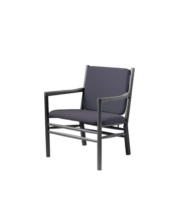 J147 lounge stoel - Oak black painted-dark blue - FDB Møbler