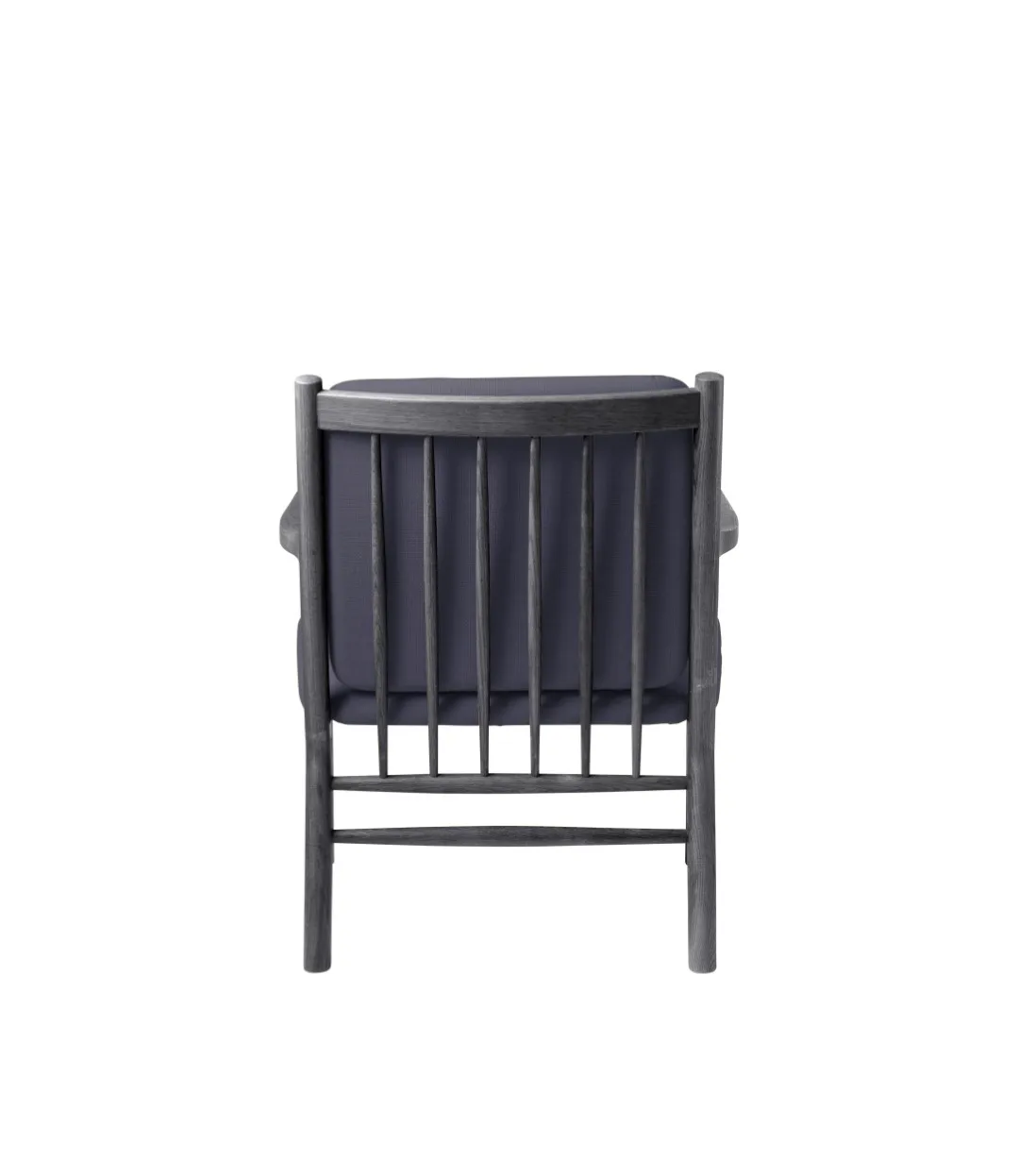 J147 lounge stoel, Oak black painted-dark blue FDB Møbler