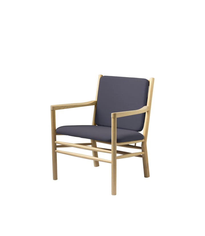 J147 lounge stoel, Oak nature lacquered-dark blue FDB Møbler
