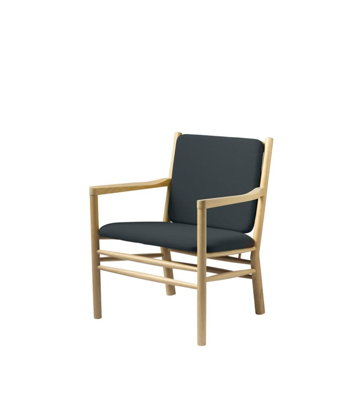 J147 lounge stoel, Oak nature lacquered-dark green FDB Møbler
