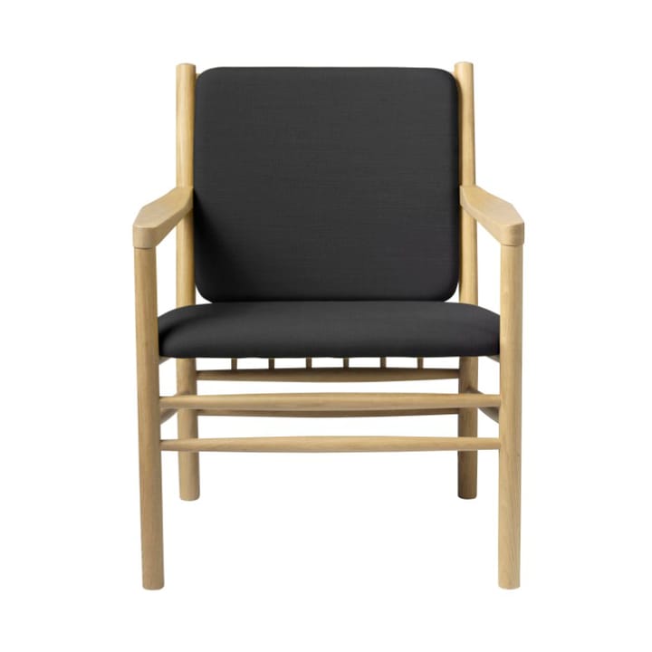J147 lounge stoel - Oak nature lacquered-dark grey - FDB Møbler