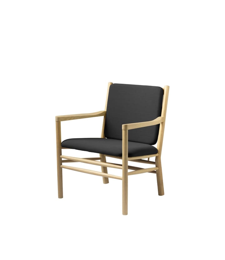 J147 lounge stoel, Oak nature lacquered-dark grey FDB Møbler